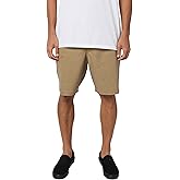 Mens Drifter Heather Hybrid Shorts, Dark Khaki, 34