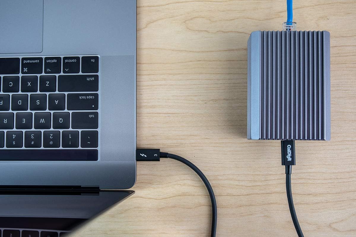 Thunderbolt 3 to 10Gb Adapter for Mac and PC CalDigit Connect 10G Network Adapters