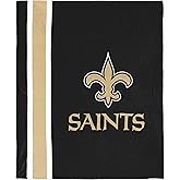 FOCO NFL Plush Soft Micro Raschel Throw Blanket, 50 x 60 New Orleans Saints