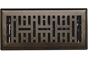 Sierra Grates 4"x 10" Metro Design, 100% Steel Premium Floor Register, Metallic Bronze Finish - Vent Covers for Home Floor- D