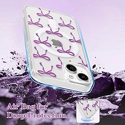 UEEBAI Magnetic for iPhone 14 & iPhone 13 Case, Bow