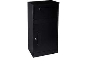 Qualarc WF-PB003 ParcelDefender Freestanding Locking Parcel Drop Box, Black