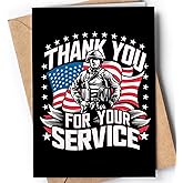 Thank You for Your Service Card - Veteran Day Thank You Card - Military Appreciation Cards - Solider Thank You Cards - Military Retirement