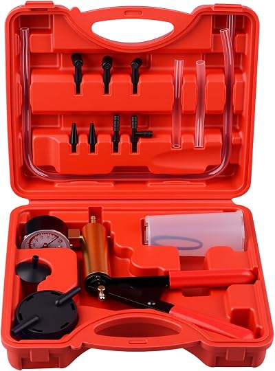 DAYUAN Vacuum Pump Brake Bleeder Kit with Adapters and Gauge