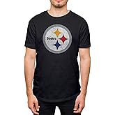 Hybrid Sports NFL - Pittsburgh Steelers - Distressed Team Logo - Men's and Women's Short Sleeve T-Shirt - Size Medium Pittsburgh Steelers - Black