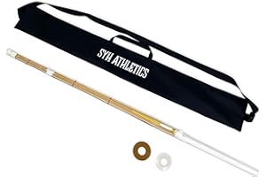 SYH Athletics Kendo Bamboo Practice Stick - Japanese Samurai Training Shinai with Nylon Bag (Size 39) Set of 1, Wood
