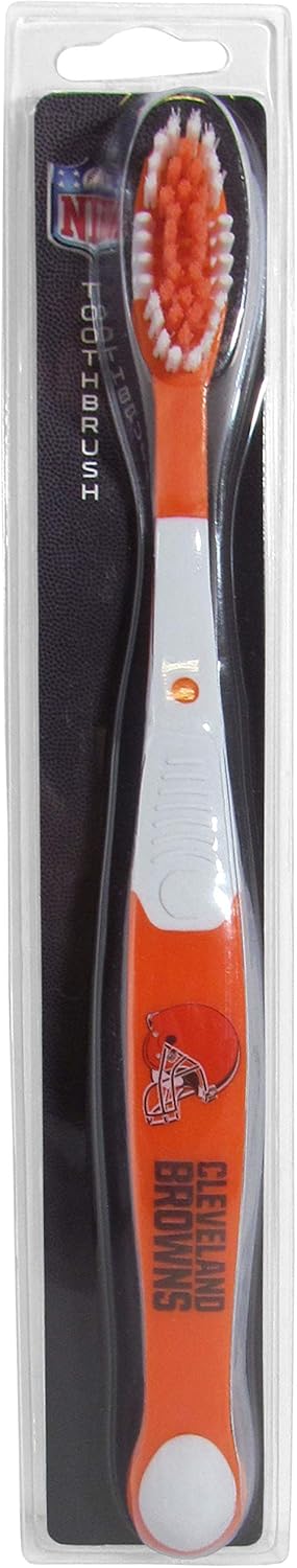 NFL Siskiyou Sports Fan Shop Cleveland Browns MVP Toothbrush One Size Team Color : Clothing