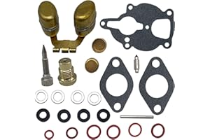 FJSADOBO LQ39 Carburetor Rebuild Float Bulbs Needle Seat Repair Carb Kit w/Float for Zenith Wisconsin Engine VH4D VHD TJD THD AHH