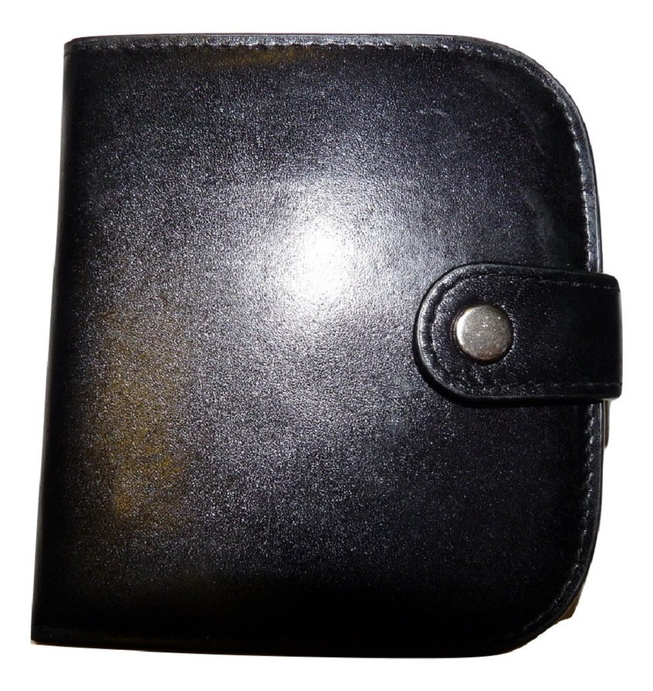 Mala Leather Odyssey Collection Large Leather Tray Purse for Coins & Notes & a Card 4113 (Black)