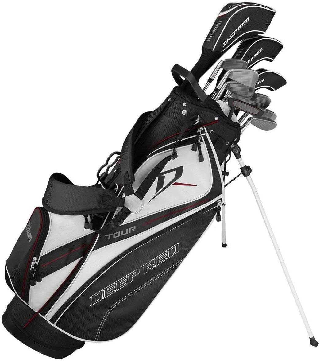 wilson deep red golf set