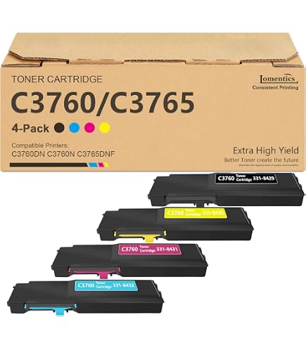Amazon.com: Dell W8D60 Toner Cartridge C3760N/C3760DN/C3765DNF