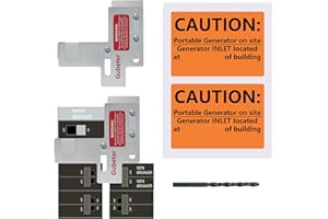GUBETER Generator Interlock Kit Compatible with Murray or Siemens 150 amp or 200 amp Panels, 7/8-1 1/4 Inch Spacing Between Main and Branch Breaker (SIE-P2-7/8-1 1/4 Inch) (SIE-P2)