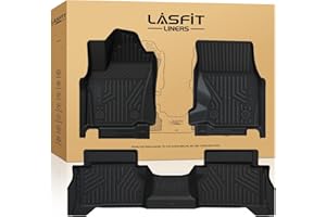 LASFIT Floor Mats for Toyota Tacoma 2024 2025 2026 Double Cab Auto Trans (Not fit Hybrid) All Weather Floor Liner for Tacoma TRD/SR/SR5/limited TPE Custom Fit Car Mats Front&Rear 2 Row Mats