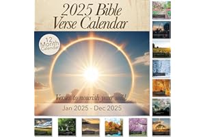 HANNAH FAITH Christian Wall Calendar 2025 | Monthly Bible Verse Wall Calendar, Reflective Scripture Verses to Nourish Your Soul and Invigorate Your Faith, All Bible Quotes are From the NIV Bible