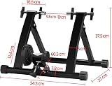 Yaheetech Bike Trainer Stand Indoor Turbo Trainer Magnetic Resistance Foldable view 3