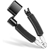YoJinXtra 3-in-1 Guitar String Winder, Cutter &amp; Bridge Pin Puller Tool | Stainless Steel Blade, Non-Slip Grip, Peg Winder, 60s Restring for Acoustic Electric Bass Ukulele Banjo Mandolin, Case