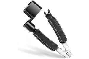 YOJINXTRA Guitar String Winder, String Cutter, Bridge Pin Puller, Professional 3-in-1 Tool Kit for Acoustic and Electric Guitars, Sturdy Peg Winder String Changing Tuner Maintenance