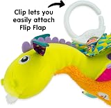 LAMAZE Flip Flap Dragon Clip On Pram Baby Toy 0-6 Months Sensory view 6
