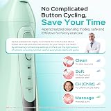 COSLUS C20 Water Flosser 300ml Tank 5 Jet Tips IPX7 Cordless Portable Green view 3