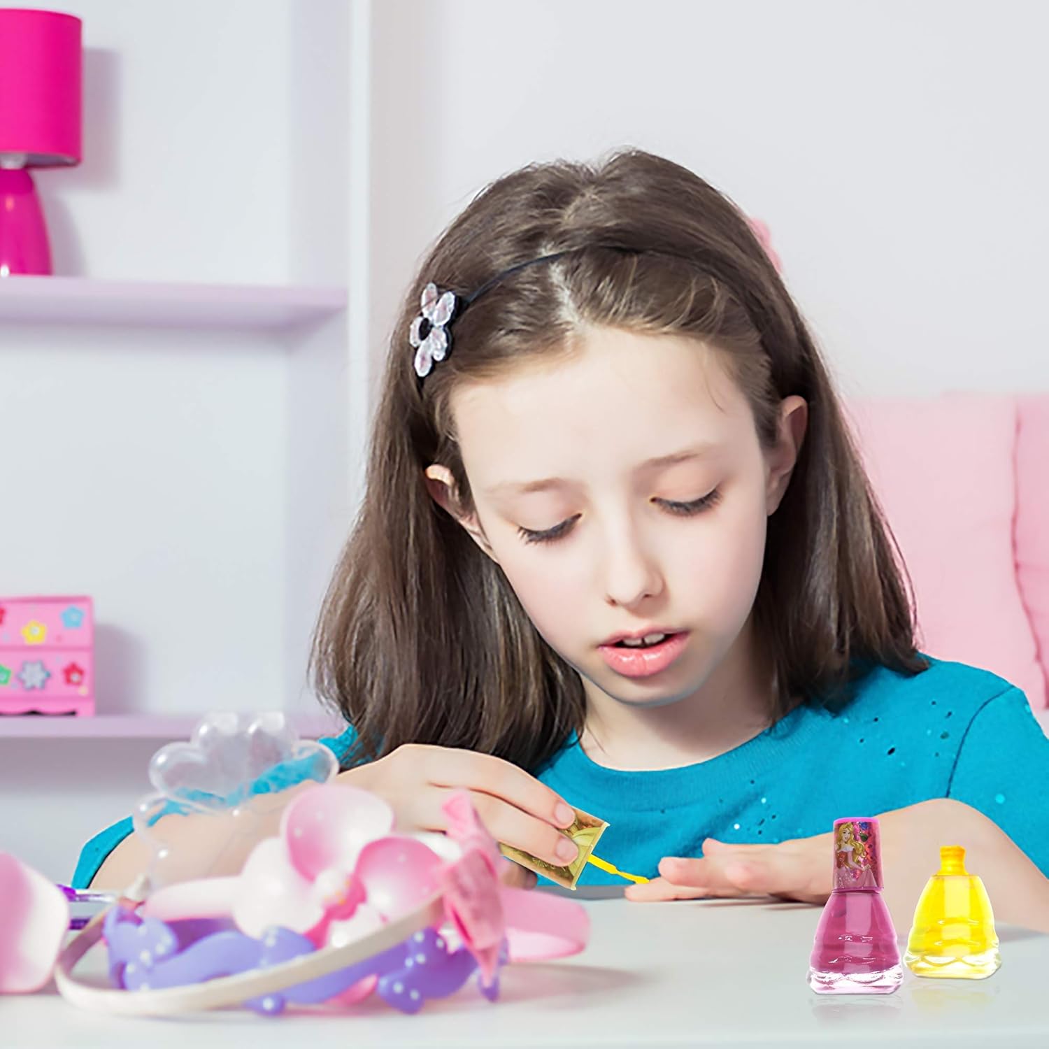 Townley Girl Disney Princess Non-Toxic Peel-Off Water-Based Natural Safe Quick Dry Nail Polish| Gift Toy Kit Set for Kids Toddlers Girls| Glittery and Opaque Colors| Ages 3+ (18 Pcs): Toys & Games