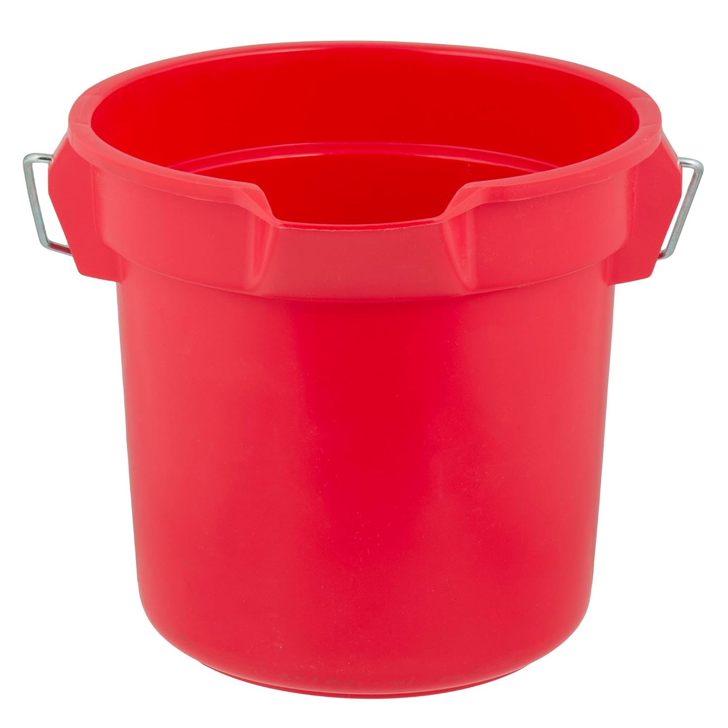 Rubbermaid Commercial Products 2.5 Gallon Brute Heavy-Duty, Corrosive-Resistant, Round Bucket, Red FG296300RED: Cleaning Buckets: Industrial & Scientific
