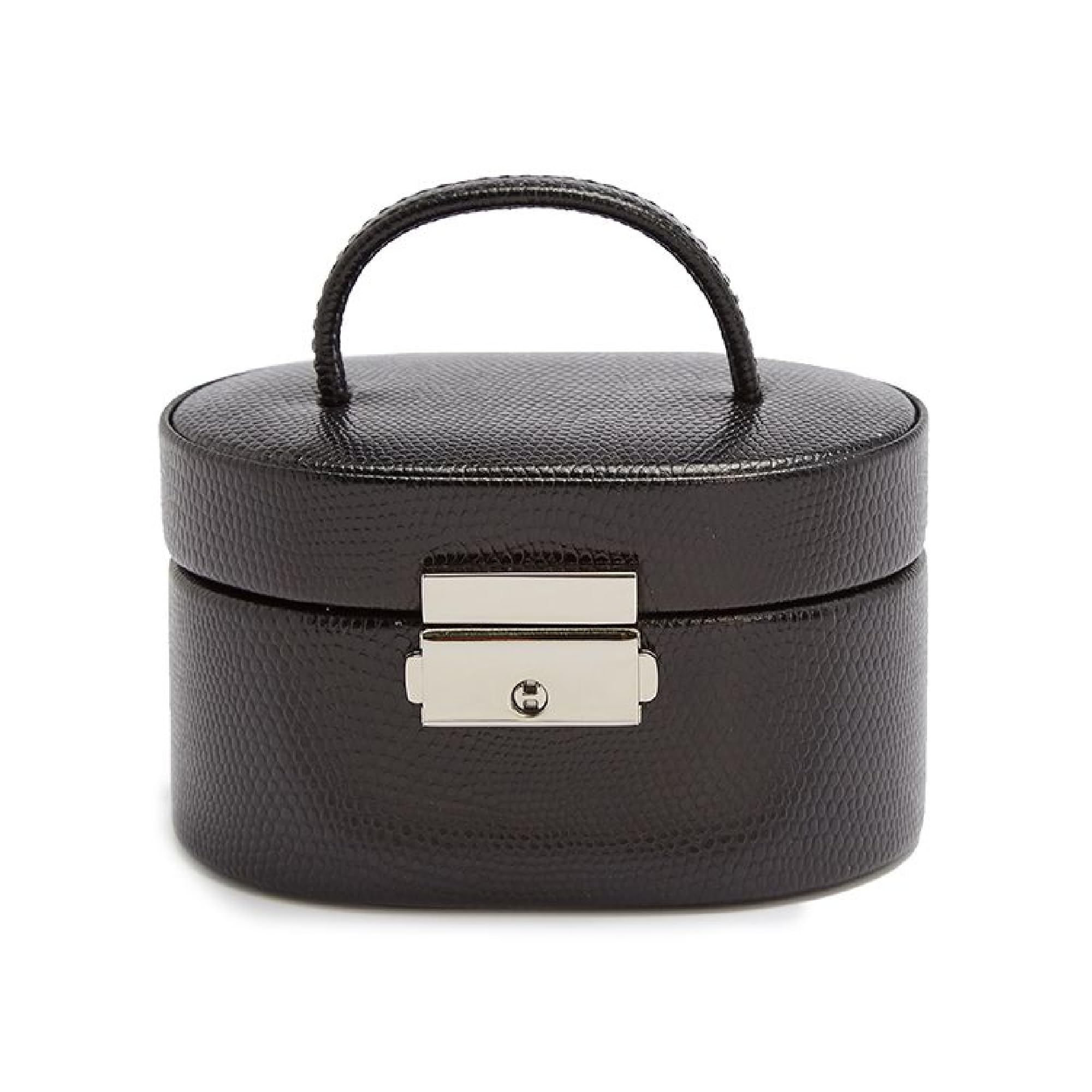 WOLF Heritage Collection South Molton Travel Mini Oval, Black, One Size,