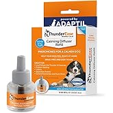 ThunderEase Dog Calming Pheromone Diffuser Refill | Powered by ADAPTIL | Vet Recommended to Relieve Separation Anxiety, Stress Barking and Chewing, and The Fear of Fireworks and Thunderstorms (30 Day