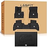 LASFIT Floor Mats & Cargo Mat for Mercedes Benz G Class 2026 2025 2024 2023 2019-2022 G550 / G580 / G63 AMG SUV, All Weather TPE Custom Fit Car Mats for G Class, 1st & 2nd Row Floor Liners & Trunk Mat