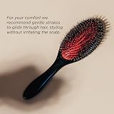 Denman D81M Boar Bristle Hair Brush - Detangling, Smoothing, Shine for All Hair view 5