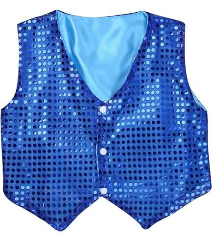 Chaleco Niño Chaleco De Lentejuelas Para Niños Y Niñas - Brillante, Ideal Para Fiestas Y Disfraces Disfraz Chaleco Niño