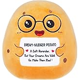 NIUBEHOHO Potatoes Emotional Support Stuffed Animal - Potato Comfort Plush Lover’s Gift Cozy Huggable Toy Valentine's Day Gift 9 Inch