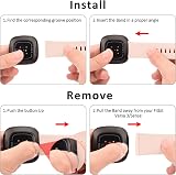AK 4 Pack TPU Straps for Fitbit Versa 4/3 Sense 2 - Small Large 4 Color Set view 8