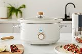 Swan Nordic Slow Cooker 3.5L White with Ceramic Pot and Glass Lid 3 Settings view 6