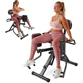 FED Fitness HA1 2-in-1 Hip Abductor and Adductor Machine, Glute &amp; Inner Thigh Workout Equipment for Home Gym, Leg Workout and Booty Builder with 6 Adjustable Resistance Bands and Dual Foot Bar, Black