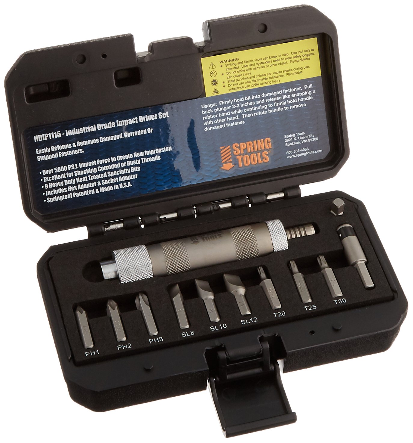 Spring Tools HDIP1115 Hammerless Impact Driver