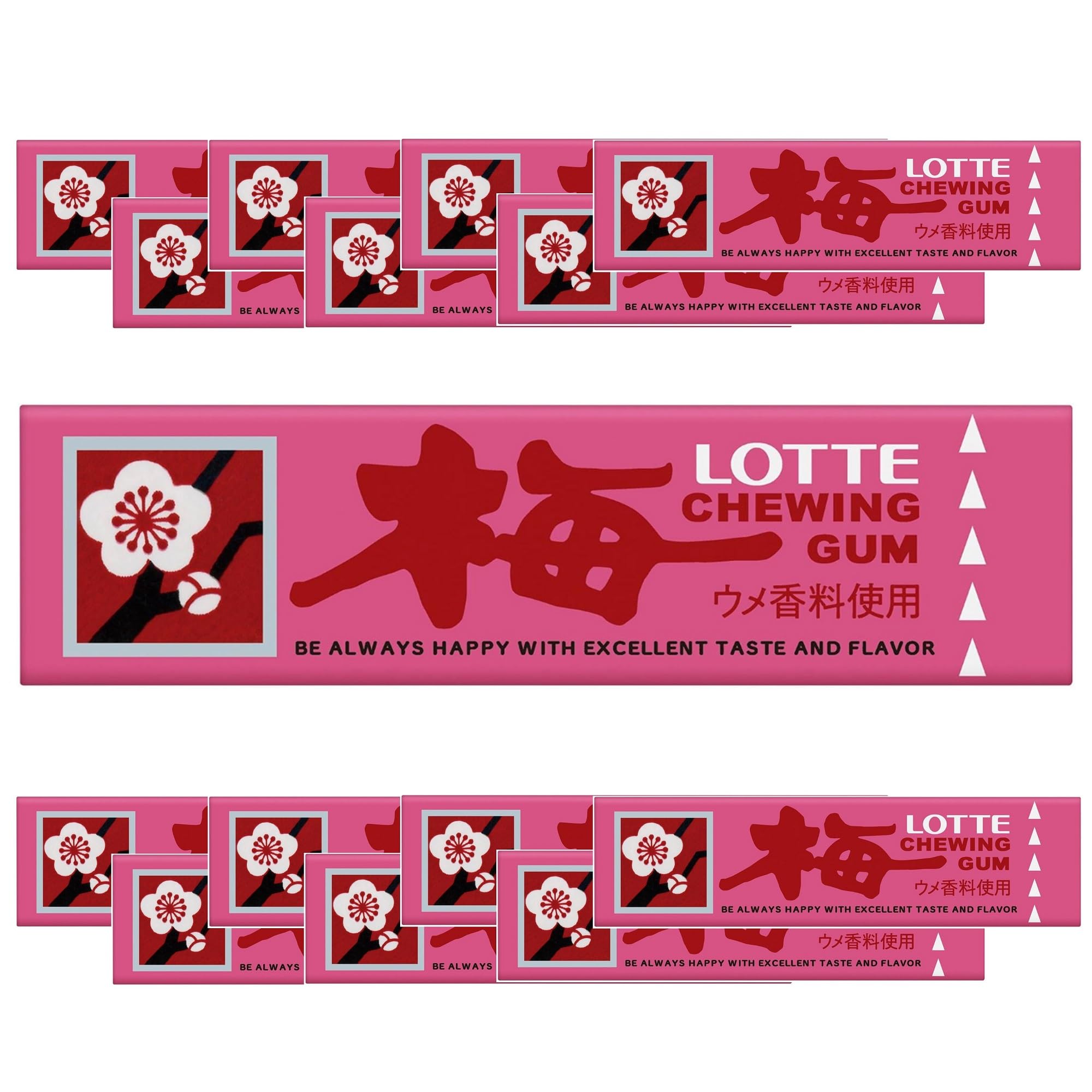 ロッテ 歯につきにくい 梅ガム 9枚 ×15個商品画像