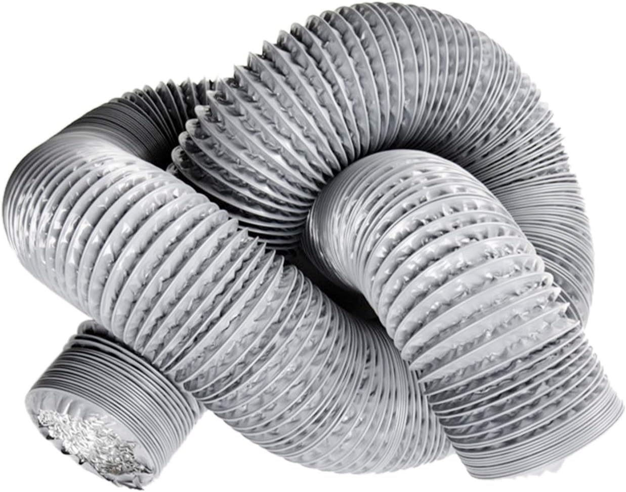 OOPPEN 6’’*5m PVC Ventilation Ducting Aluminium Flexible Fan Ducting
