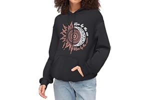 ROSEMIA Women's Hoodies Long Sleeve Sweatshirts Drawstring Pullover Tops with Pocket Casual Loose Blouses Tunic