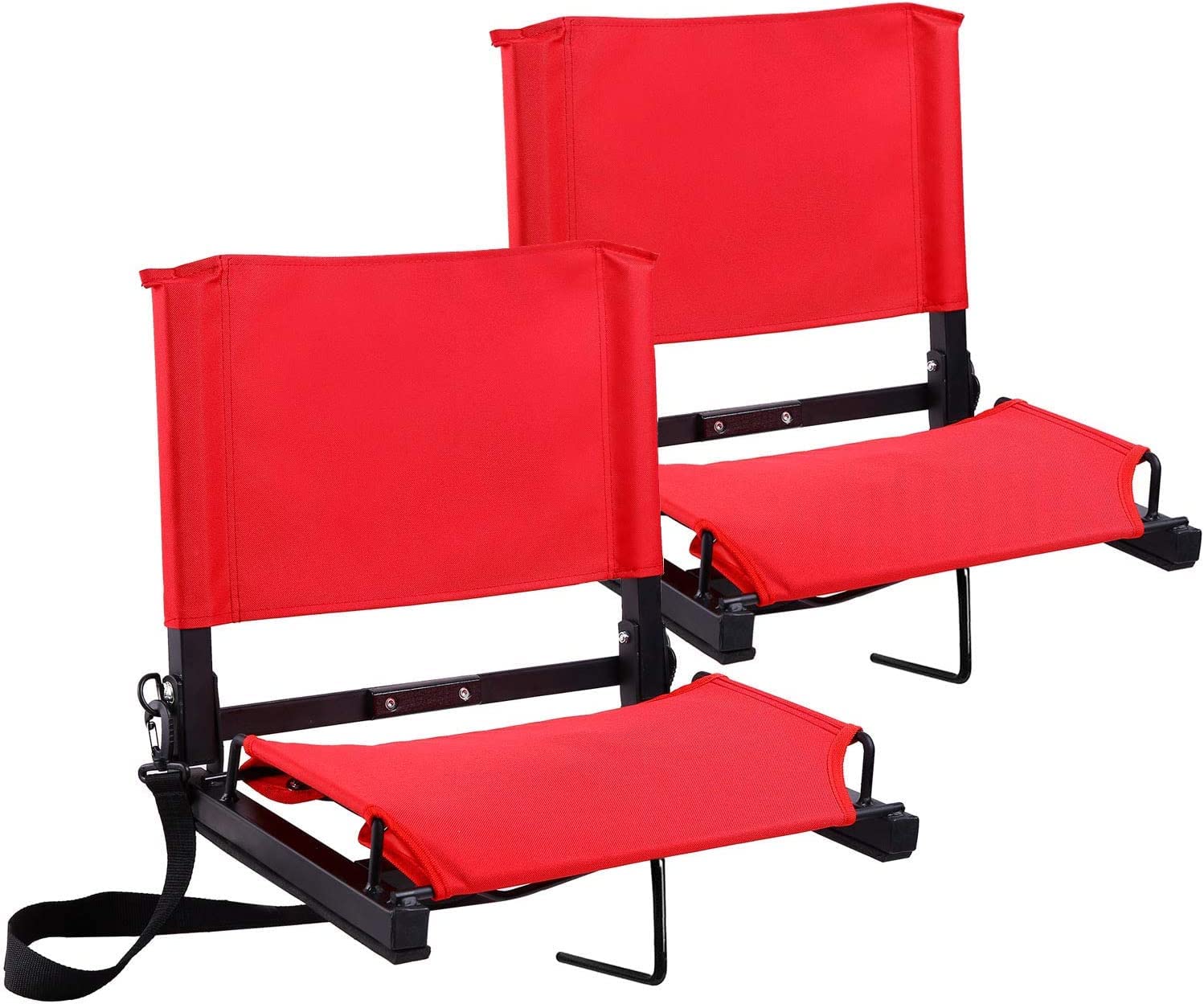 Bleacher Chair Alpcour Foldable Stadium Bleacher Seat With