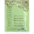 Truvani Vegan Pea Protein Powder | Matcha | 20g Organic Plant Based Protein | 1 Serving | Keto | Gluten & Dairy Free | Low Carb | No Added Sugar