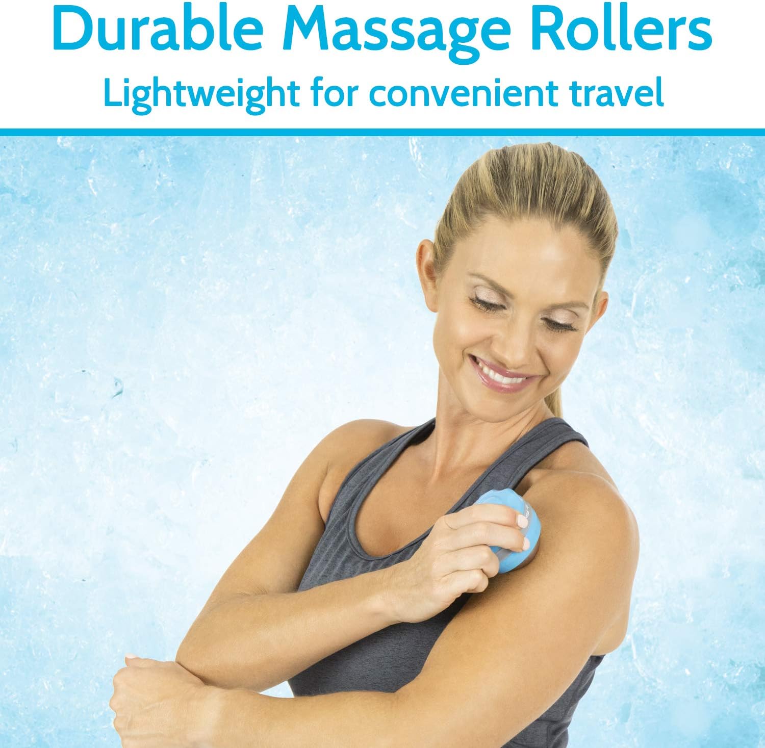 Arctic Flex Cold Massage Ball Roller (2-Pack) - Mini Cryo Massager Sphere for Back, Arm, Calf, Deep Tissue and Face - Manual Trigger Point Lacrosse Ball for Myofascial Release and Sore Muscle Relief: Health & Personal Care