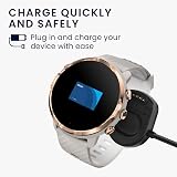 kwmobile USB Charger Cable for Suunto 7 Smartwatch Charging Cord Black view 2