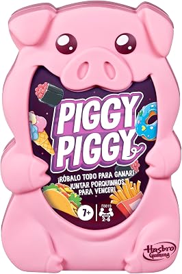 Piggy Piggy, Juego de Cartas, 2 a 6 Jugadores, Planes al Aire Libre, Familia y Amigos, Regalo para Niños y Niñas de 7 Años o Más, Cerditos y Cabras