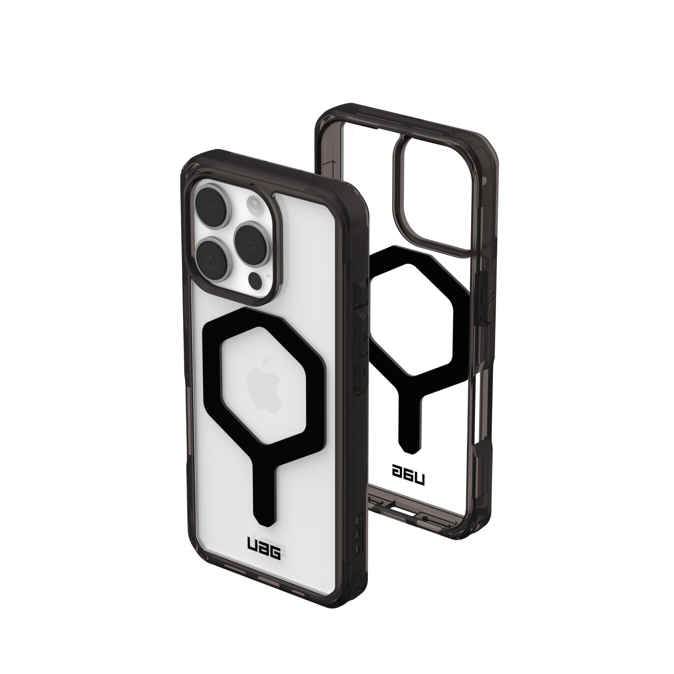 URBAN ARMOR GEAR UAG Designed for iPhone 16 Pro Case 6.3" Plyo - Compatible with MagSafe Charging Rugged Slim Anti-Yellowing Transparent Clear Shockproof Military Grade Protective Cover, Black/Black