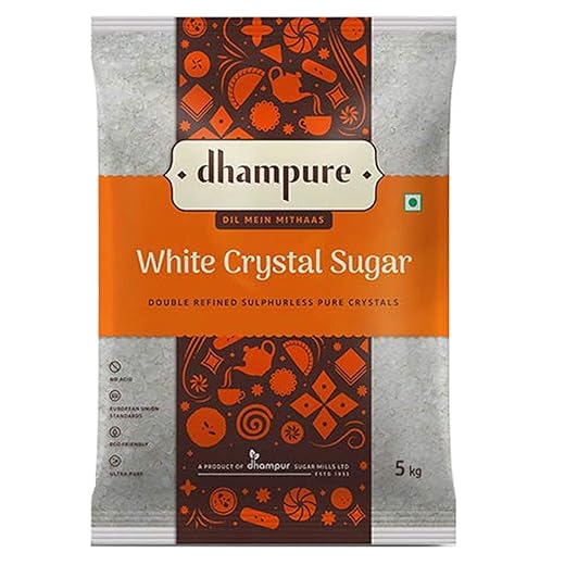 Dhampure White Crystal Sugar, 5kg