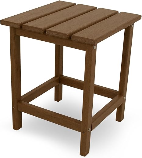 Amazon Com Polywood Ect18te Long Island 18 Side Table Teak