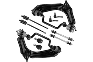 ILONPA Front Upper Control Arms w/Ball Joints Tie Rods Sway Bar Links Rack Boots Suspension Kit for 2002-2003 Ford Explorer/Mercury Mountaineer (4.0L Only) (10PCs)