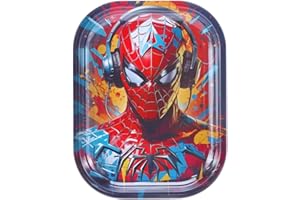 LIGHTER LOCATORS Cartoon Collectible Tray for Multipurpose uses. Rollin Tray is 7 x 5.5 inches. Cartoon Rolling Tins are Durable. (Spida Man, 7 inches x 5.5 inches)