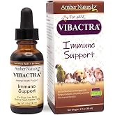 Amber NaturalZ Vibactra for Pets, Immune Support &amp; Healthy Microbiome, 1 OZ | Supports overall immune health, stomach &amp; respiratory health, and helps pets maintain a healthy microbiome.