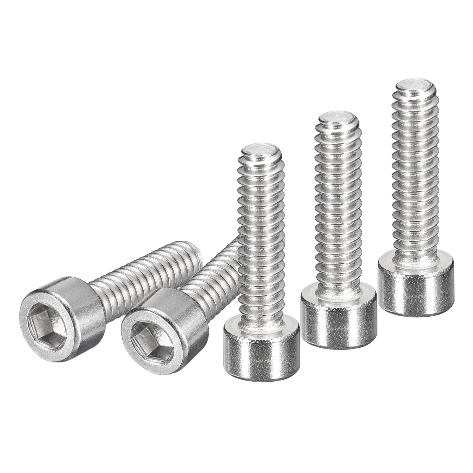 DTGN #8-32x1" Socket Head Cap Screws Bolts, 50Pcs 304 Stainless Steel 18-8, Machine Hex Socket Screw, Hex Drive, Bright Finish, UNC Coarse Thread Fully Threaded โ image 1